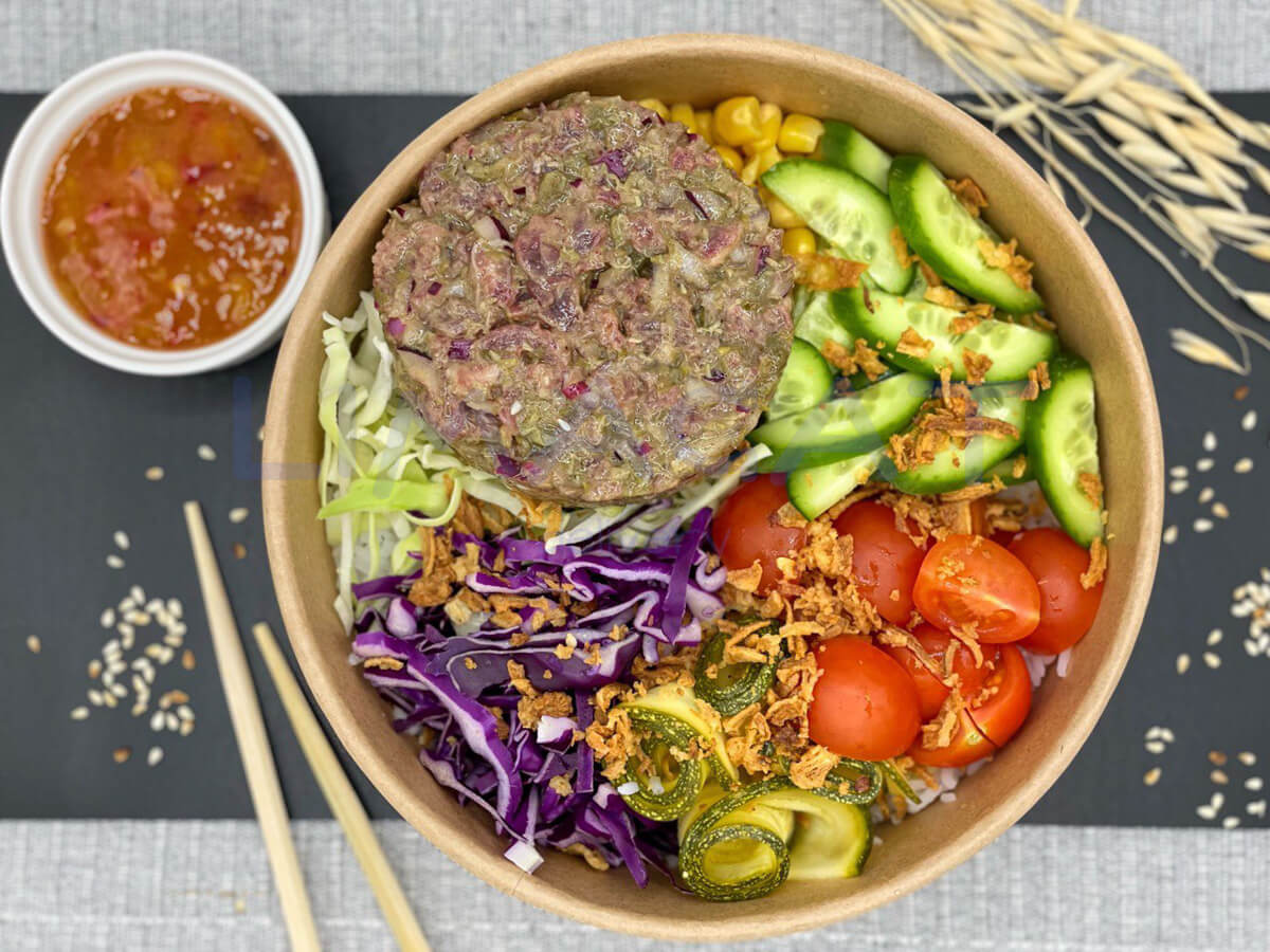 Боул с тартар из говядины