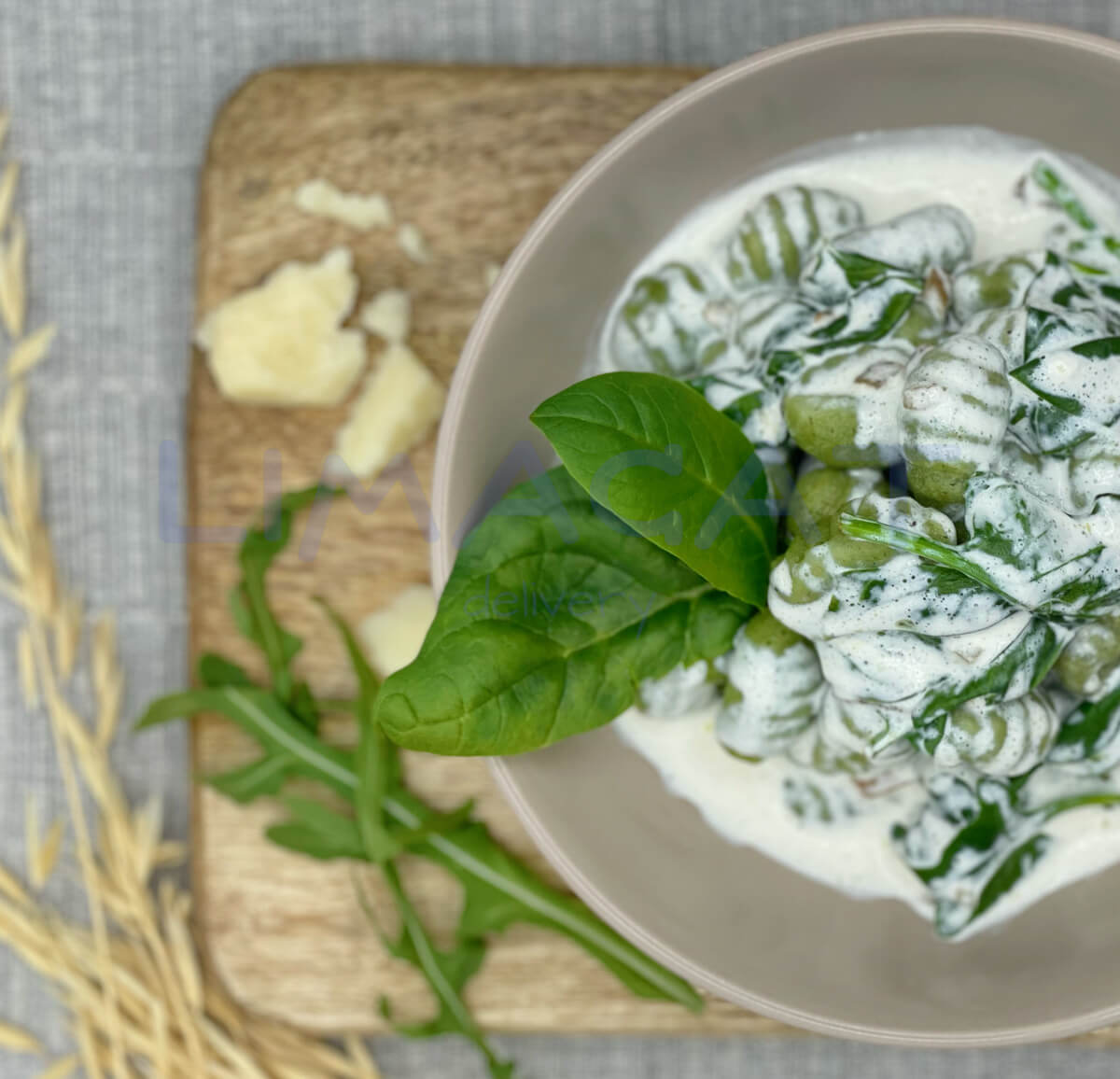 Ньоки из картофеля и шпината