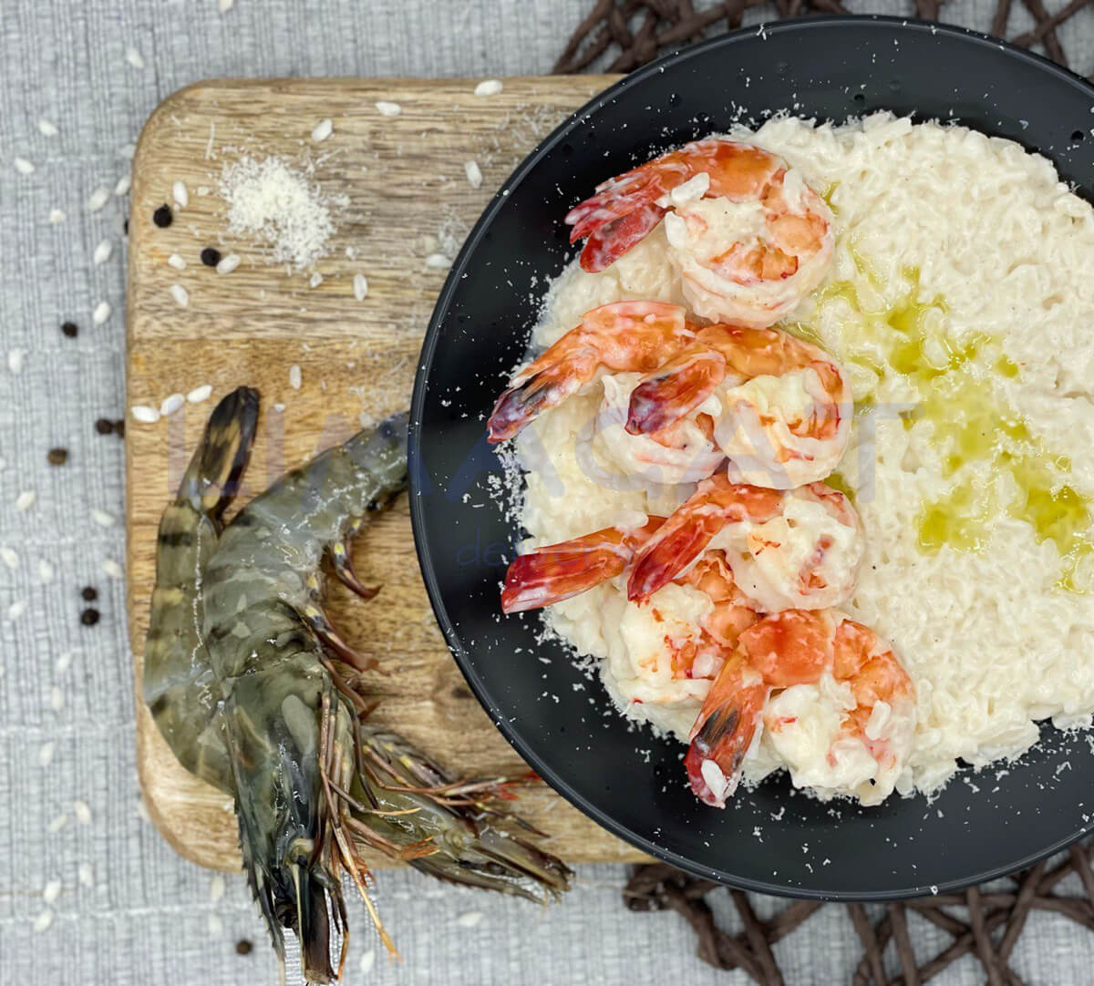 Ризотто с креветками