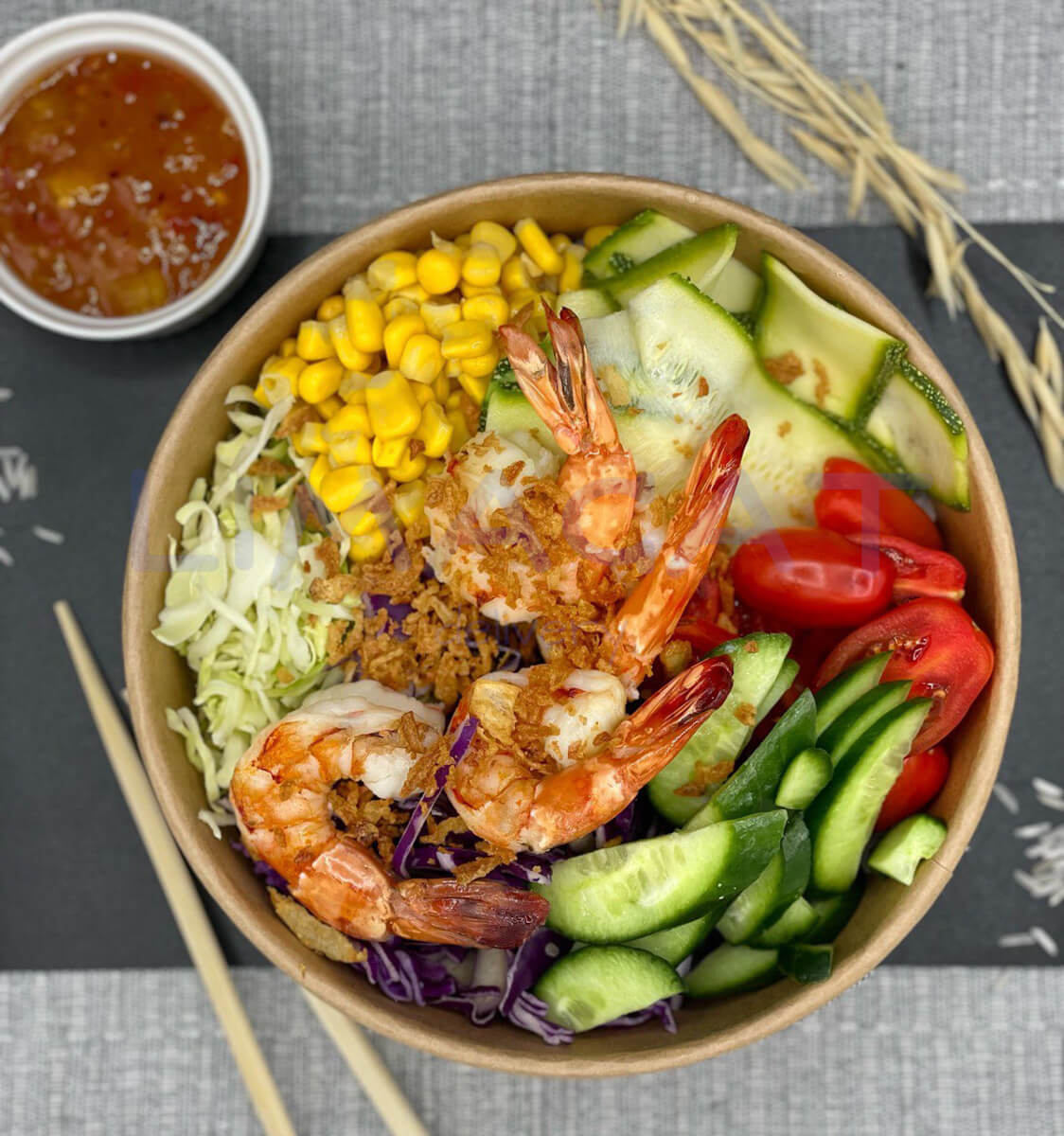 Grilled Shrimps Bowl