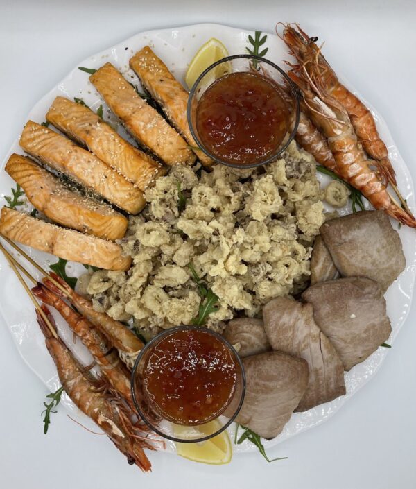 Hot fish platter