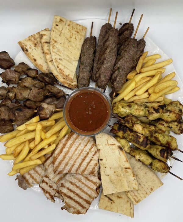 Hot meat platter