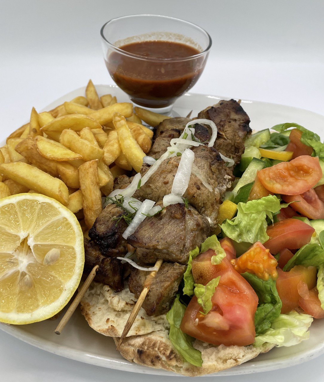 Pork kebab shashlik