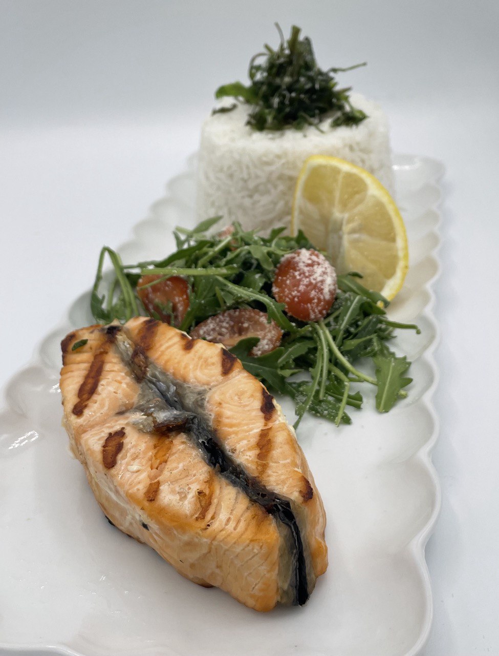 Grilled Salmon Steak