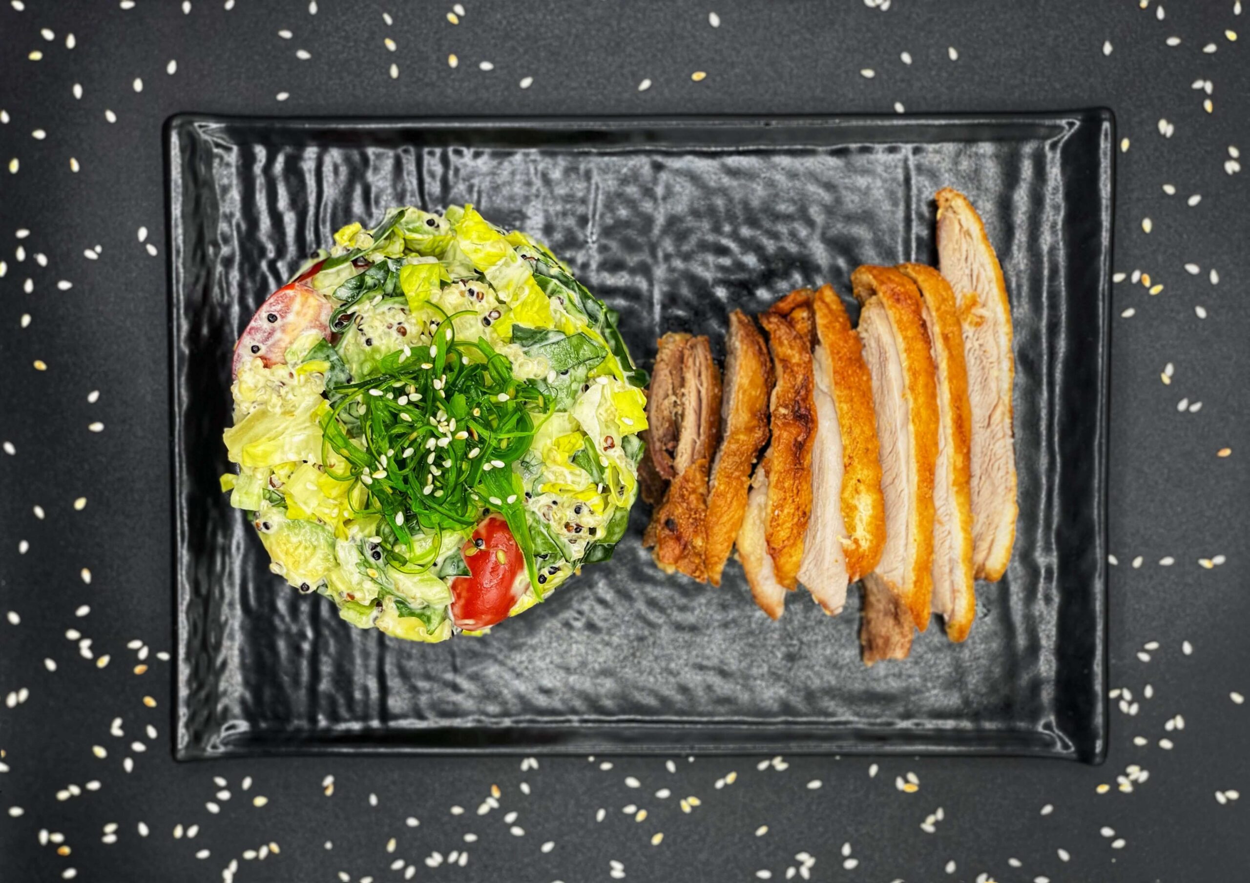 Crispy Duck Avocado Tartar