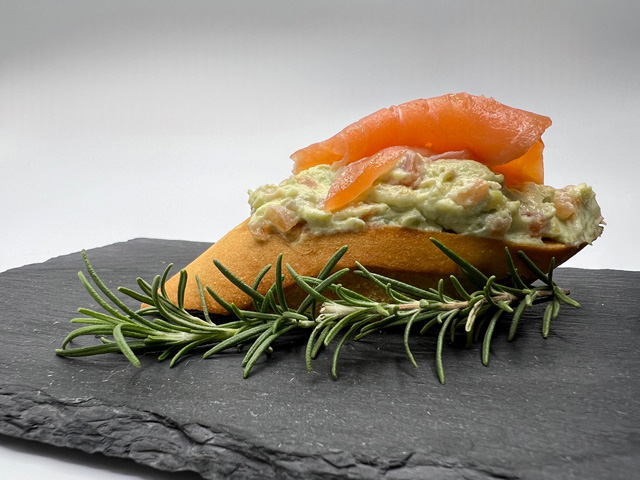 Bruschetta with Smoked Salmon