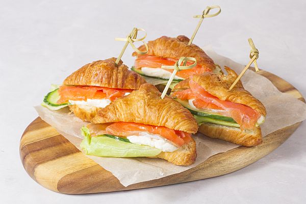 Mini Croissant with Salmon