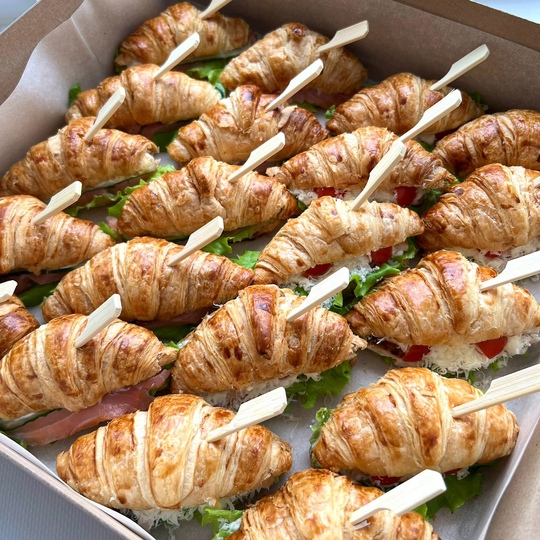 Mini croissant with sausage