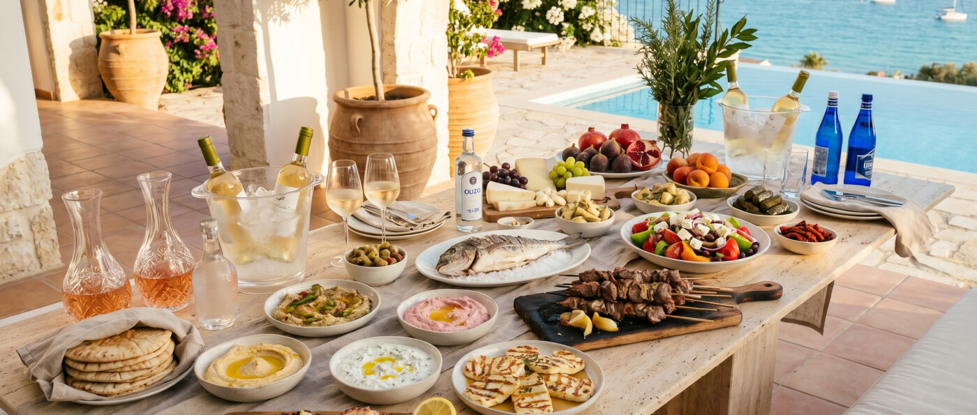Birthday catering and villa catering in Limassol: turnkey service, your venue, no logistics for you