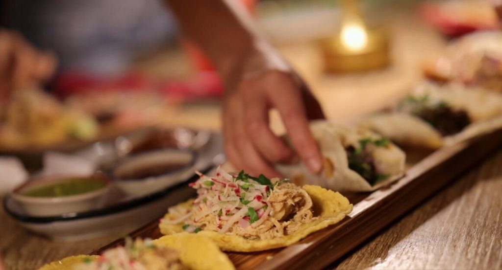 Themed Mexican fiesta catering by Limacat with custom décor and presentation